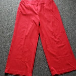 Lane Bryant Red Allie Trousers Size 18